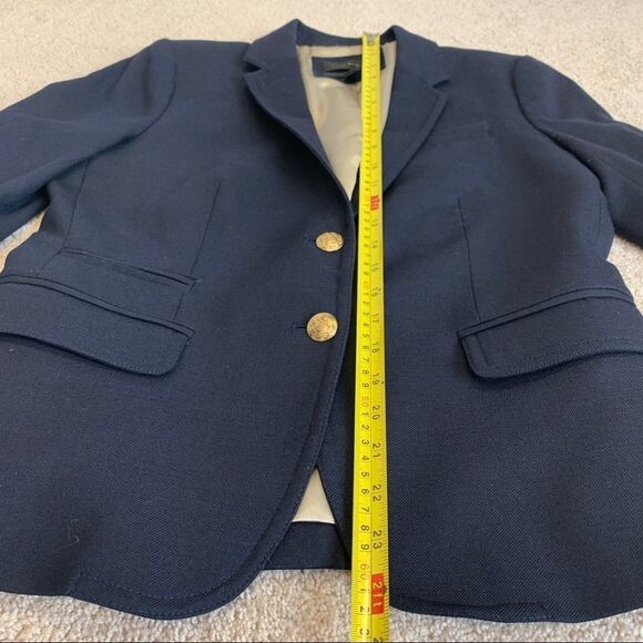 J. Crew Mercantile Women's Schoolboy Blazer navy Sz 6 - Picture 11 of 14